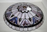 Stained Glass Plastic Shade, Tiffany Style?, 18 1/2