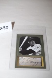 Joe DiMaggio Facsimile Autograph Edition Novelty Card, D. Gordon