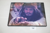 Signed & Framed Johnny Depp Picture, COA, 8