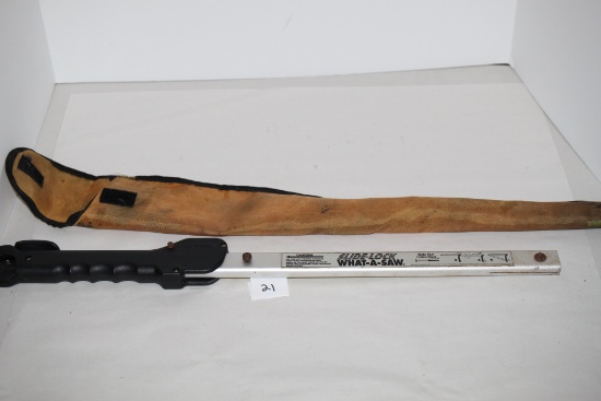 Folding Saw & Case, Slide Lock What A Saw, 24" Folded Including Handle