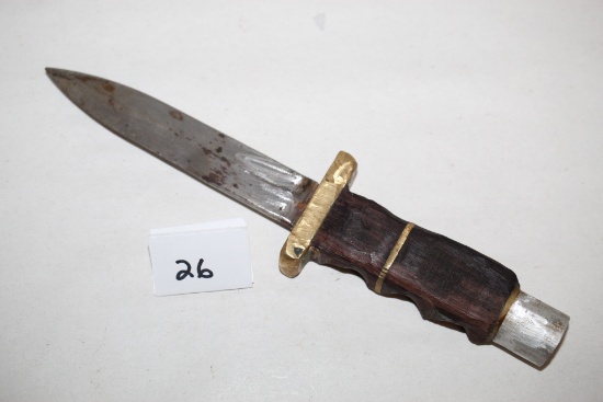 Vintage Knife, Wooden Handle, 9 1/4" incl. handle