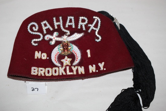 SAHARA Masonic Fez, No. 1, Brooklyn N.Y.