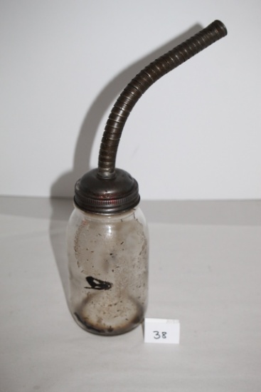 Vintage Oil Jar With Flexible Spout, 16" incl. spout