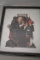 Framed Under Glass Norman Rockwell The Doctor And The Doll Print, Sealed, copyright 1929
