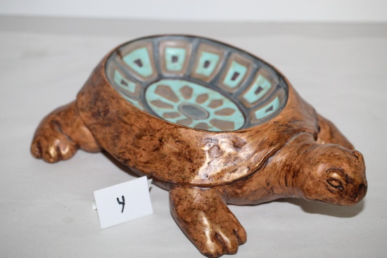 Turtle Trinket Dish, Resin?, 10" x 8"