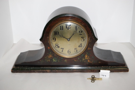 Vintage Gilbert 1807 Mantel Clock, William L. Gilbert Clock Company, 19" x 5" x 9 1/2"