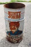 Vintage Rusty Jones Barrel, Metal, 27