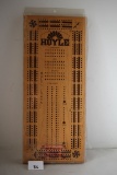 Cribbage Board, Hoyle, Wood, Stancraft Products #5016, 16 1/2