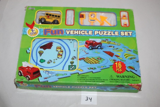 Vehicle Puzzle Set, Excite, Pieces Not Verified