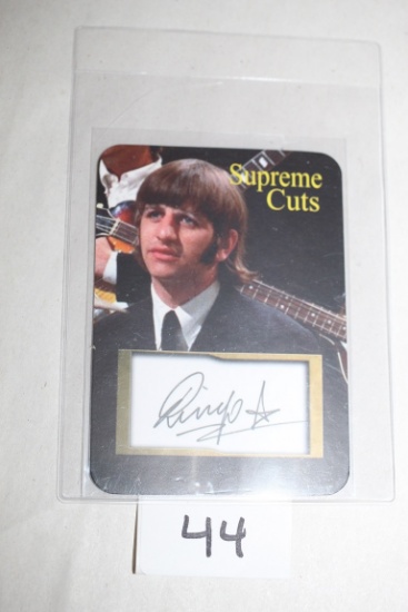 Ringo Star Facsimile Autograph Limited Edition Card, Supreme Cuts
