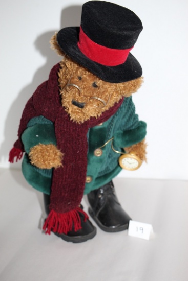 MTY International Co., LTD Bear, Boots, Hat, Sweater, 17 1/2", Smoke Free