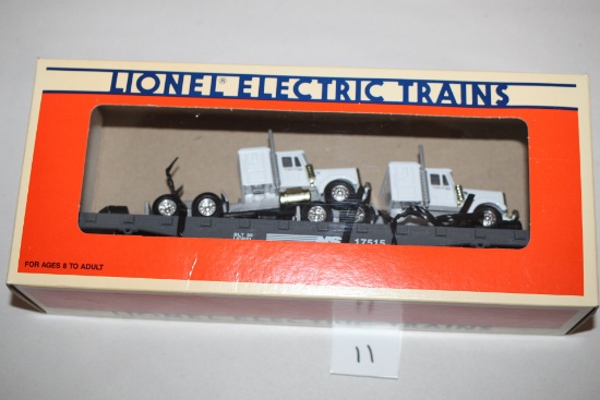 Lionel Norfolk Southern Flatcar With Tractors, 1992, #6-17515