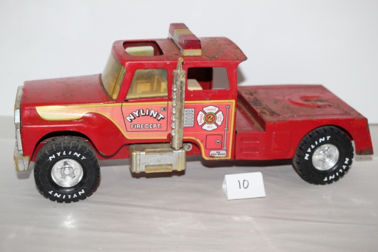 Nylint Fire Truck, Metal, Plastic, 15" x 5"W