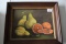 Signed & Framed Acrylic Painting Fruit Forms, By Artist Ruth Thessin-West Allis WI, circa 1960's