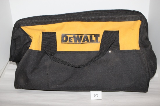 DeWalt Tool Bag, Nylon & Canvas, 18" x 12" x 11"