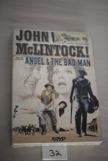 Sealed John Wayne 2 DVD Set, McLintock, Angel & The Bad Man, 2004, Delta Entertainment Corp.