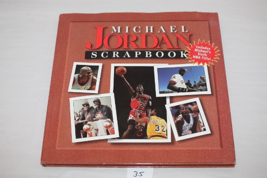 Michael Jordan Scrapbook, 1998, Publications International Ltd., Hard Cover, Dust Cover
