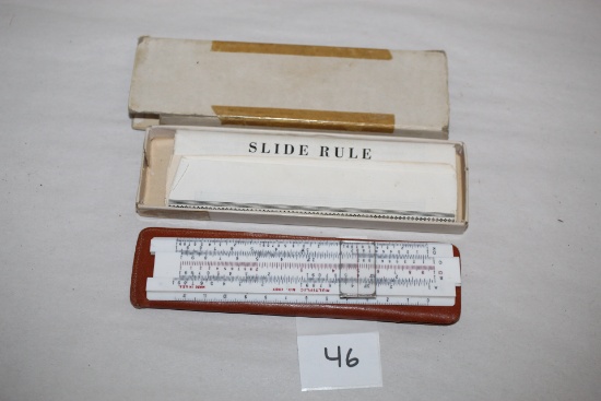 Vintage Multiplic No. 1087 Slide Rule With Case, Made In USA, 6"