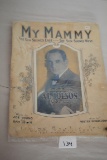 My Mammy Sheet Music, Standard Edition, circa 1920, Walter Donaldson, Joe Young, Sam Lewis
