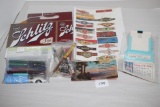 Schaeffer Caligraphy Pens, Vintage Advertising Pencils, Cigar Bands, Unused Schlitz 6 Pack Carton