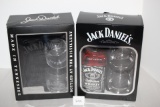 Jack Daniel's Old No. 7, 1 Box With Sealed Bottle Of Whiskey & 2 Glasses, 1 Box With 2 Glasses