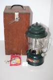Coleman CL1 Adjustable Lantern With Custom Wooden Case, Case-13 1/2