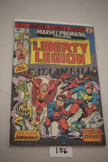 The Liberty Legion Comic Book, 25 Cents, #29, April, Marvel Comics, Bagged & Boarded