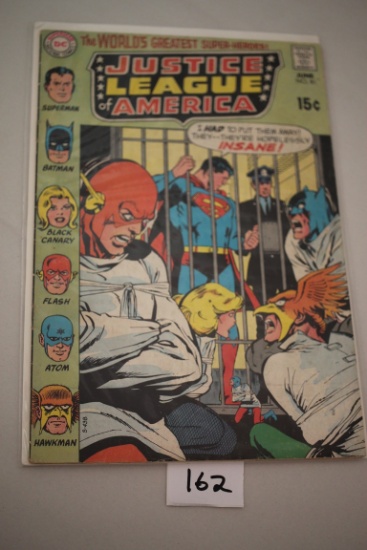 Justice League Of America Comic Book, 15 Cents, #81, June, DC Superman National Comics