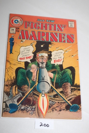 Fightin' Marines Comic Book, 20 Cents, #116, January, Charlton Comics, Bagged & Boarded
