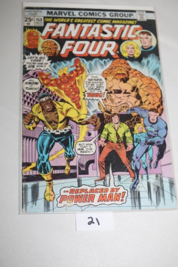 Fantastic Four Comic Book, 25 Cents, #168, March, Marvel Comics, Bagged & Boarded