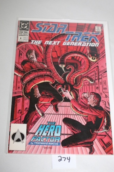 Star Trek, The Next Generation Comic Book, #4, January 1990, DC Comics, Bagged & Boarded