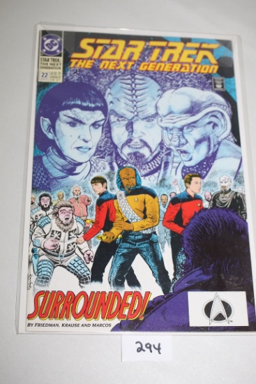Star Trek, The Next Generation Comic Book, #22, August 1991, DC Comics, Bagged & Boarded