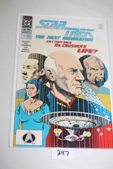 Star Trek, The Next Generation Comic Book, #9, June 1990, DC Comics, Bagged & Boarded