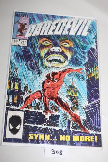 Daredevil Comic Book, 60 Cents, #214, January 1984, Marvel Comics, Bagged & Boarded
