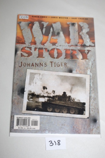 War Story Comic Book, Johann's Tiger, Vertigo, DC Comics, Bagged & Boarded