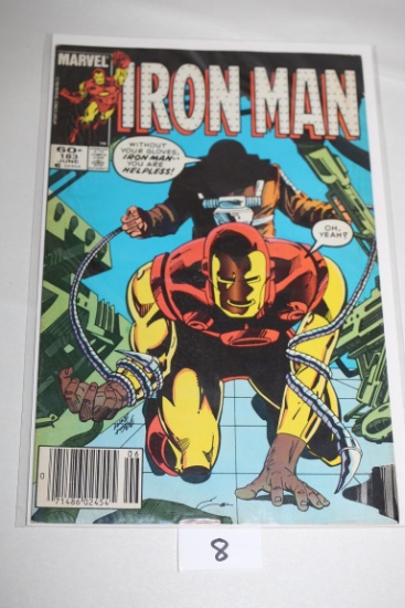 Iron Man Comic Book, 60 Cents, #183, June 1984, Marvel Comics, Bagged & Boarded