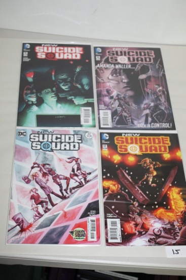 New Suicide Squad Comic Books, #15, #16, #17, #22, DC Comics, Bagged & Boarded