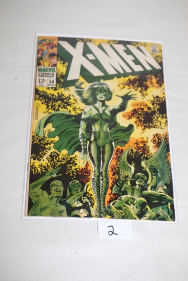 X-Men Comic Book, 12 Cents, #50, November, Marvel Comics, Bagged & Boarded