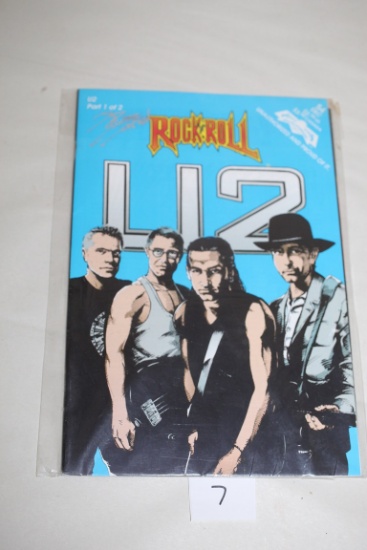 U2 Rock N Roll Comic Books, Parts 1 & 2, #54-December, #55-January, Revolutionary Comics