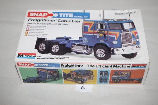 Freightliner Cab-Over Snap Tite Model Kit, #1203, Monogram, 1/32 Scale, Pieces Not Verified