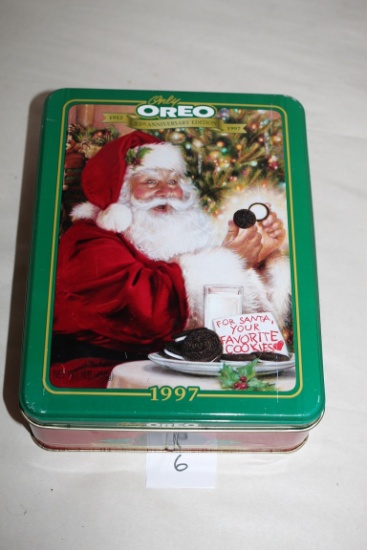 Oreo Cookie Tin, 85th Anniversary Edition, 1997, 8" x 6"