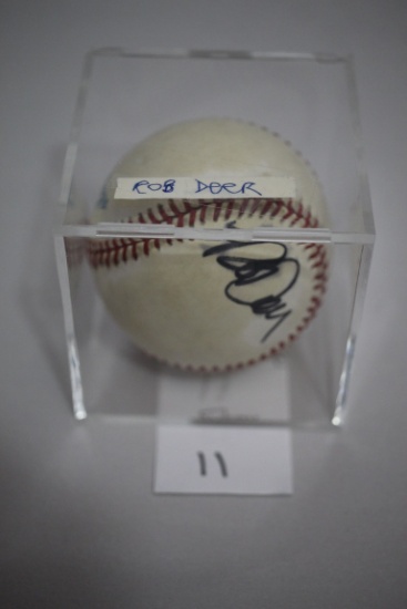 Rob Deer Signed American League Official Baseball, Rawlings, No COA