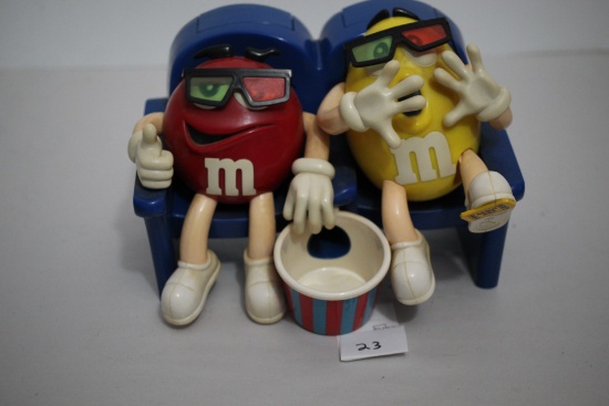 M & M's At The Movies Candy Dispenser, Plastic, 9" W