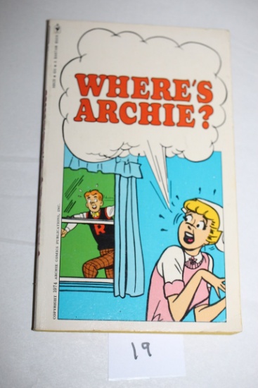 Vintage Where's Archie? Book, 1974 Archie Comics Publications, Bantam Book, Paperback