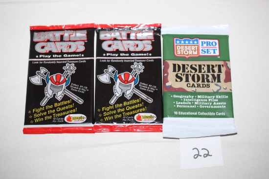 Desert Storm Cards-Sealed, 2 Packs Battle Cards-Sealed