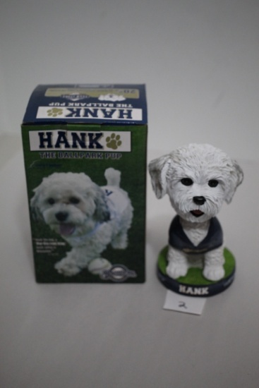 Milwaukee Brewers Hank The Ballpark Pup Bobble Head, 2014 Collectors Edition, West Bend, BDA