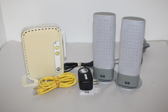 HP Computer Speakers, HP Rock 2.0, Model HP 5187-8399, 8 1/2" Incl. Stand, Net Gear