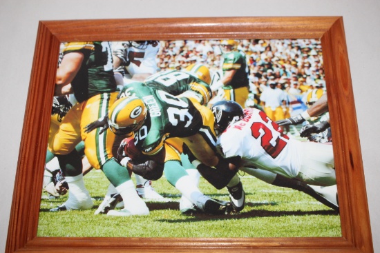 Framed Ahman Green Picture, Green Bay Packers, 11 1/4" x 9 1/4" Including Frame