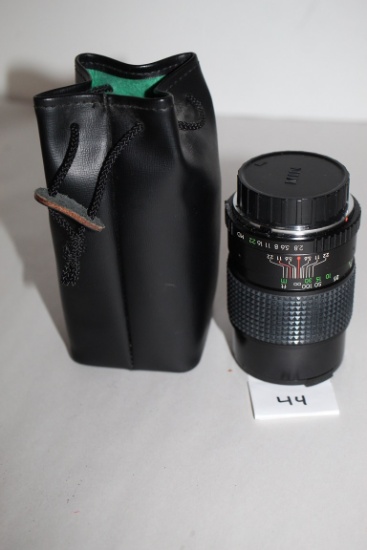 Vintage JCPenney Lens  & Case, Lens Coated Optics, 0=52mm, No. 884991, 1:28f = 135mm, Lens