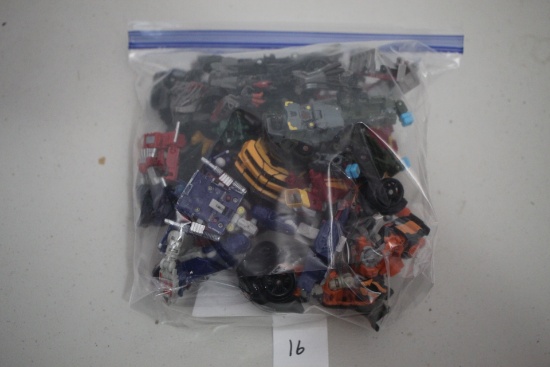 Assorted Transformers, Missing Parts, 9 1/2" x 9 1/2" Bag